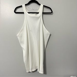 AVA & VIV White Ribbed Tank Top
